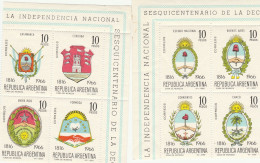 2 QUARTINE SERIE ARGENTINA NUOVE (TX10 - Unused Stamps