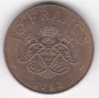 Monaco , 10 Francs 1982 Rainier III , Cupro-aluminium-nickel, Gad# 157 - 1960-2001 Neue Francs