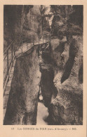 CARTOLINA VIAGGIATA 1934 LES GORGES DU FIER FRANCIA (TY1731 - Gorges