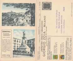 CARTOLINA VIAGGIATA 1934 LABORATORIO ZOJA - ATLANTE ENNA CATANIA (TY729 - Enna