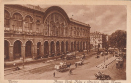 CARTOLINA VIAGGIATA 1931 TORINO PIAZZA CARLO FELICE STAZIONE PORTA NUOVA (TY332 - Stazione Porta Nuova