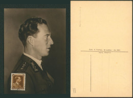 Carte-maximum (CM) - Royauté S.M. Léopold III Col Ouvert N°427 - 1934-1951