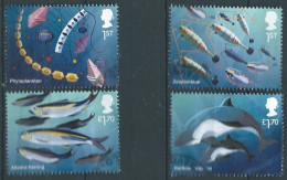 GROSSBRITANNIEN GRANDE BRETAGNE GB 2021 FROM M/S MARINE FOOD CHAIN MNH SG 4552a-d MI 4805-08 YT 5221-24 SC SH4731a-d - Gebraucht