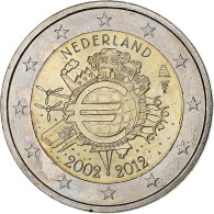 Pays-Bas, 2 Euro, 10 Ans De L'Euro, 2012, Utrecht, SUP, Bimétallique - Paises Bajos