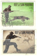 Rsm 1962 607-610 Caccia Solo 2 Val Fu - Used Stamps