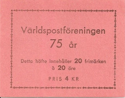 SWEDEN, 1949, Booklet 91,  (Facit), Mi 352, UPU- 75th Anniversary - 1981-..