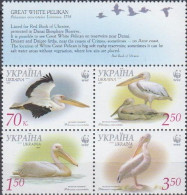 AVE112 - Ukraine 2007 (MNH) (Mi 897A899A) - Great White Pelican (Pelecanus Onocrotalus) - Collections, Lots & Séries