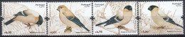 AVE002 - Portugal 2008 (MNH) (Mi 545-548) - Azores Bullfinch (Pyrrhula Murina) - Colecciones & Series