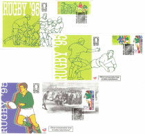 724  Afrique Du Sud: Coupe Du Monde De Rugby à XV 1995 - Rugby World Cup South Africa: 3 FDC - Rugby