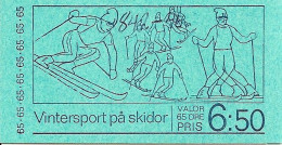 SWEDEN, 1974, Booklet 272  Facit, MH44, Ski Championships - 1981-..