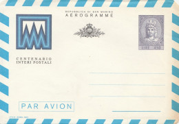 AEROGRAMMA NUOVO REPUBBLICA SAN MARINO 1982 (VP563 - Interi Postali