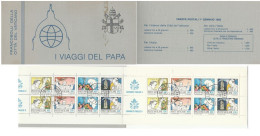 LIBRETTO VIAGGI DEL PAPA NEL MONDO - VATICANO 1985 - ANNULLATI (VP482 - Postzegelboekjes