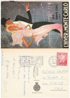 CARTOLINA VIAGGIATA 1988 MONTECARLO ANNULLO SPECIALE (VP600 - Storia Postale