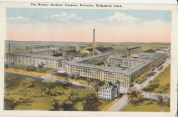 CARTOLINA VIAGGIATA 1922 , THE WARNER BROTHERS COMPANY FACTORIES , BRIDGEPORT, CONN. (VP222 - Bridgeport