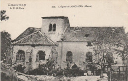 CARTOLINA 1916 L'EGLISE DE JONCHERY (MARNE) LA GUERRE 1914-5 (VP118 - Jonchery-sur-Vesle