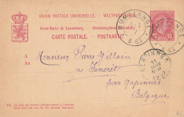 CARTOLINA POSTALE GRAN DUCHE DE LUXENBURG 1897 (VP2 - 1895 Adolphe Right-hand Side