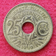 1919 - 25 Centimes Lindauer Non Souligné, Cupronickel - France [KM#867a] - 25 Centimes