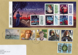 UK (2023) Christmas 2023 + Doctor Who + Star Wars + SS City Of New York + ... - Usados / Used Stamps / Timbres Oblitérés - Brieven En Documenten