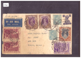 INDE - LETTRE RECOUVERTE DE TIMBRES DES 2 COTES POUR LE JAPON - ( WARNING: NO PAYPAL ) - Briefe U. Dokumente