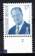 BELGIQUE       N° De Planche 2    N° 2680 ** Neuf Sans Charnière - 1991-2000