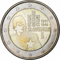 Slovénie, 2 Euro, Franc Rozman-Stane, 2011, Vantaa, SUP+, Bimétallique, KM:100 - Slovénie