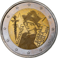 Slovénie, 2 Euro, Barbara Celiska, 2014, SPL, Bimétallique, KM:New - Slovenië