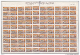 HB ESPAÑA  ///  (C425)  COLEGIO HUERFANOS DE TELEGRAFOS   PLIEGO COMPLETO 100 SELLOS// NUEVOS ** MNH   ****  OFERTA***** - Wohlfahrtsmarken