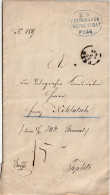 CZECH  --  PRAG   --  1869  --  PREPHILATELIC FOLDED LETTER  --  K. K.  TELEGRAFEN INSPECTORAT PRAG - Andere & Zonder Classificatie