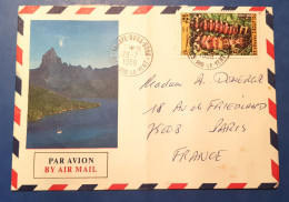 1 ENVELOPPE + TIMBRES POLYNESIE FRANCAISE Affranchi  Année 1988  - N° 15 - Cartas & Documentos