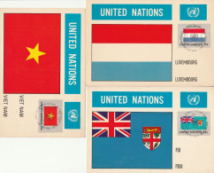 3 MAXIMUM CARDS 1980 NAZIONI UNITE NEW YORK  (VX806 - Maximumkaarten