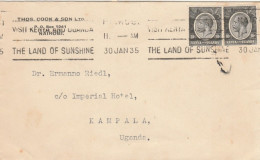 LETTERA 1935 DA NAIROBI DIRETTA KAMPALA UGANDA (VX76 - Kenya & Ouganda