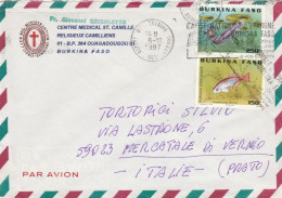 LETTERA 1997 DA BURKINA FASO PER ITALIA (VX28 - Burkina Faso (1984-...)