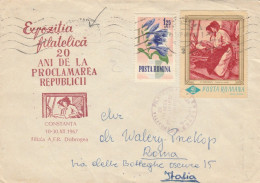 LETTERA 1968 ROMANIA PE RITALIA (TIMBRI ARRIVO AL VERSO) (VX24 - Brieven En Documenten