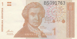 BANCONOTA CROAZIA 1 VF (VX1565 - Croacia