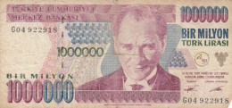 BANCONOTA TURCHIA 1000000 LIRA VF (VX1576 - Turkey