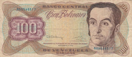 BANCONOTA 100 BOLIVARES VENEZUELA VF (VX1017 - Venezuela