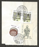 CHINA STAMPS USED ON PIECE - Gebruikt