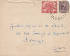 LETTERA DA AUSTRALIA 1940 DIRETTA FIRENZE TIMBRO ARRIVO (XM856 - Briefe U. Dokumente