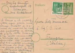 INTERO POSTALE GERMANIA 1950 10+10 TIMBRO ERLANGEN (XM338 - Postales - Usados