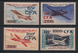 REUNION - 1954 - Poste Aérienne PA N°YT. 52 à 55 - Série Complète - Neuf* / MH VF - Airmail