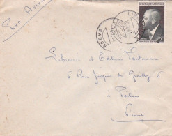 GABON - 1961 -- Lettre De LIBREVILLE  Pour POITIERS-86 (France)...tp Seul Sur Lettre ....cachet - Gabon (1960-...)