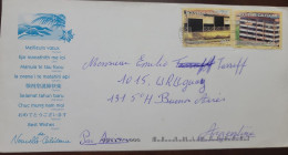 EL)1997 NEW CALEDONIA, NEW CALEDONIA POST OFFICES, 1859 & 1993, CIRCULATED COVER FROM NEW CALEDONIA TO ARGENTINA, VF - Used Stamps