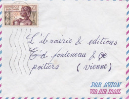 CONGO - 1962 -- Lettre De BRAZZAVILLE  Pour POITIERS-86 (France)...tp Seul Sur Lettre ....cachet - Andere & Zonder Classificatie