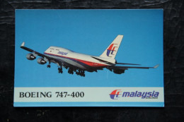 AVION : MALAYSIA AIRLINES BOEING 747-400 - 1946-....: Era Moderna