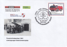 AUSTRIA Cover 128,firemen - Sapeurs-Pompiers