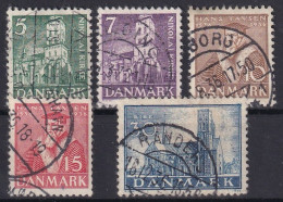 DENMARK 1936 - Canceled - Mi 228-232 - Used Stamps
