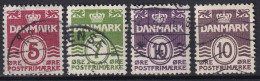 DENMARK 1938 - Canceled - Mi 244, 245, 246A, 246B - Usati