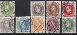 DENMARK 1930 - Canceled - Mi 185, 187-194 - Used Stamps