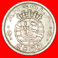 * ELEPHANT (1953-1974) PORTUGAL: ANGOLA  2.50 ESCUDOS 1974! · LOW START ·  NO RESERVE! - Angola