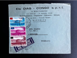 CONGO KINSHASA 1968 AIR MAIL LETTER KINSHASA TO SCHIJNDEL 18-04-1968 - Storia Postale